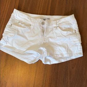 YMI Juniors White Shorts Stretchy Size 7